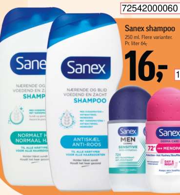 Sanex shampoo