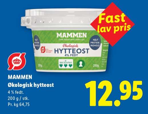 MAMMEN Økologisk hytteost