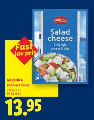 MILBONA Hvid ost i blok