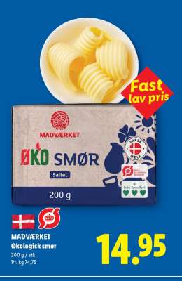 MADVÆRKET Økologisk smør