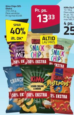 Kims Chips 50% Ekstra