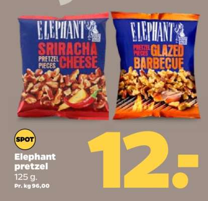 Elephant pretzel