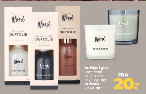 Duftlys i glas