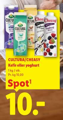 CULTURA/CHEASY Kefir eller yoghurt
