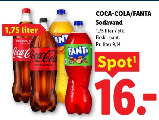 COCA COLA/FANTA Sodavand