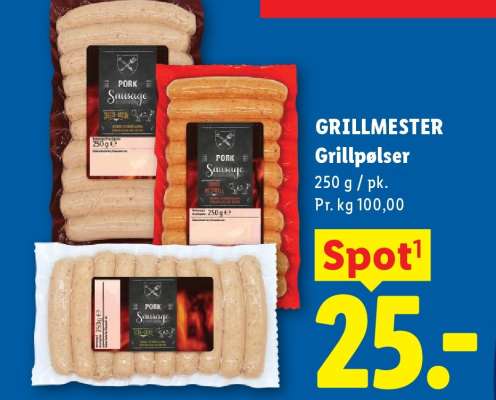 GRILLMESTER Grillpølser