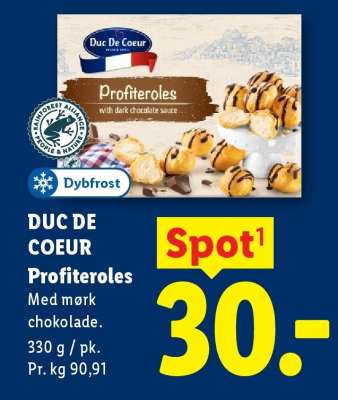DUC DE COEUR Profiteroles