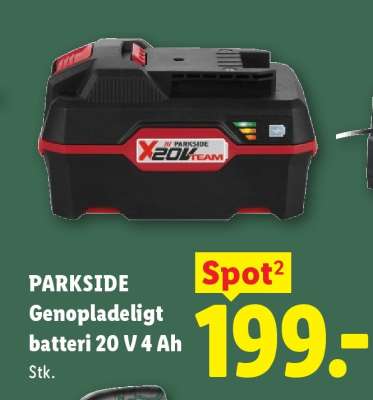 PARKSIDE Genopladeligt batteri 20 V 4 Ah