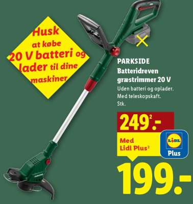 PARKSIDE Batteridreven græstrimmer 20 V