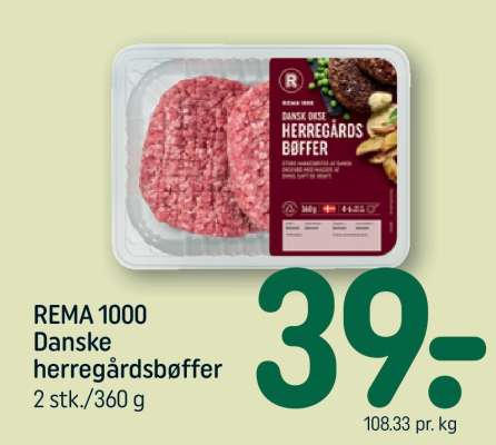 REMA 1000 Danske herregårdsbøffer