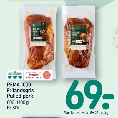 REMA 1000 Frilandsgris Pulled pork