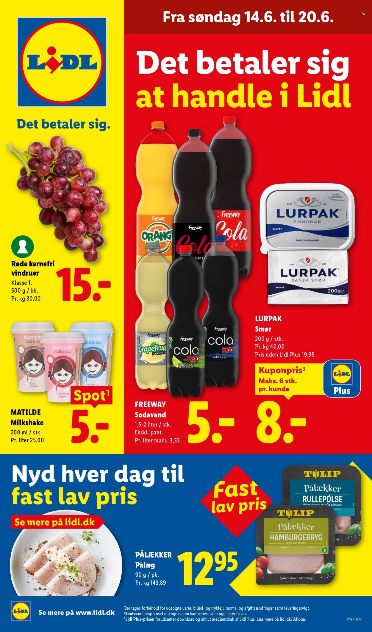 Lidl tilbud - 14.6.2026 - 20.6.2026. Side 1
