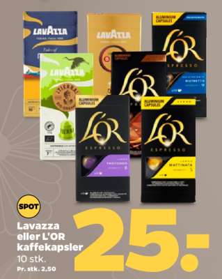Lavazza eller L'OR kaffekapsler