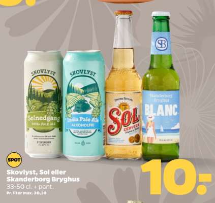 Skovlyst, Sol eller Skanderborg Bryghus