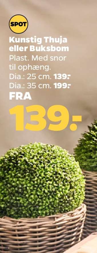 Kunstig Thuja eller Buksbom