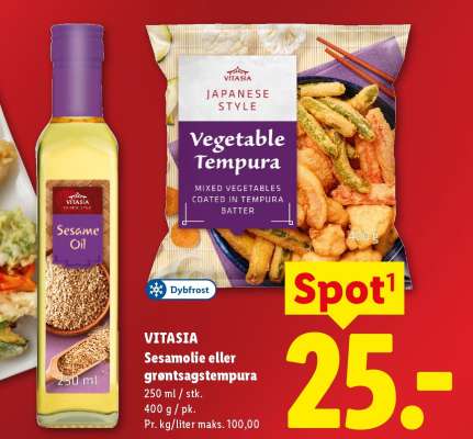 VITASIA Sesamolie eller grøntsagstempura