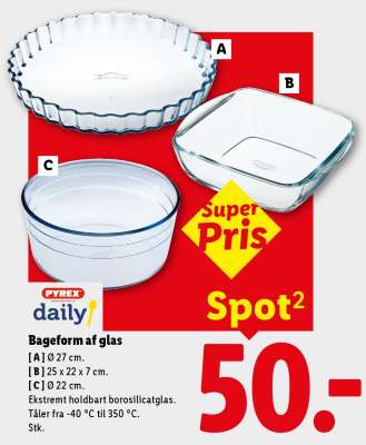 Pyrex Daily Bageform af glas
