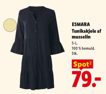 ESMARA Tunikakjole af musselin