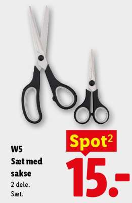 W5 Sæt med sakse