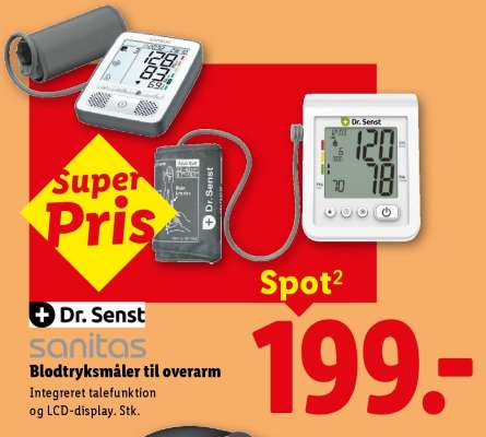 Dr. Senst Blodtryksmåler til overarm