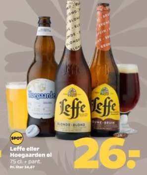 Leffe eller Hoegaarden øl