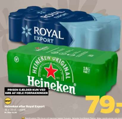 Heineken nebo Royal Export