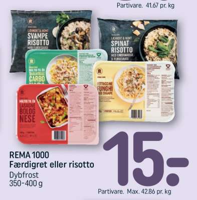 REMA 1000 Færdigret eller risotto