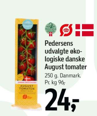 Pedersens udvalgte økologiske danske August tomater