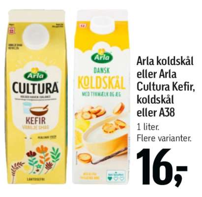 Arla koldskål eller Arla Cultura Kefir, koldskål eller A38