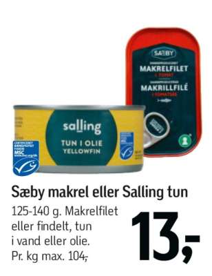 Sæby makrel eller Salling tun