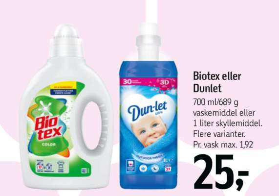 Biotex eller Dunlet