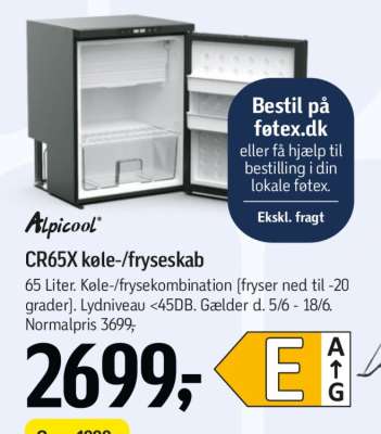 CR65X køle-/fryseskab