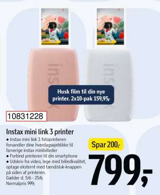 Instax mini link 3 printer