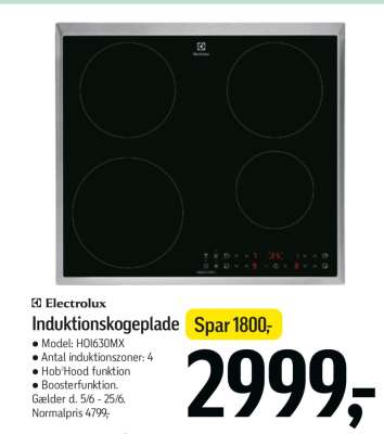 Electrolux Induktionskogeplade