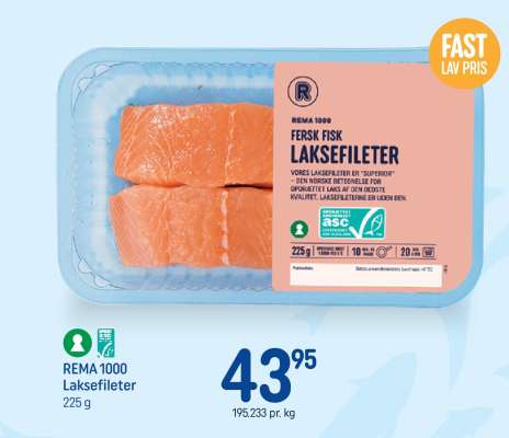 REMA 1000 Laksefileter
