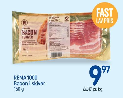 REMA 1000 Bacon i skiver