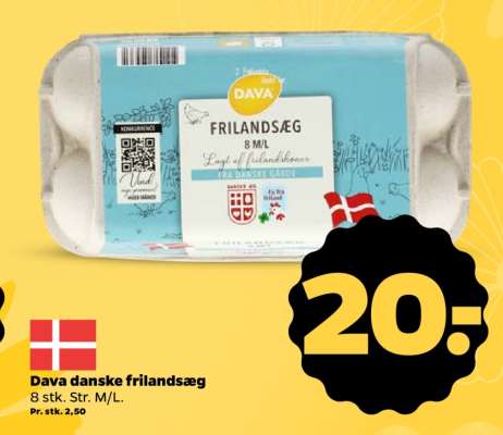 Dava danske frilandsæg