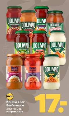 Dolmio eller Ben's sauce