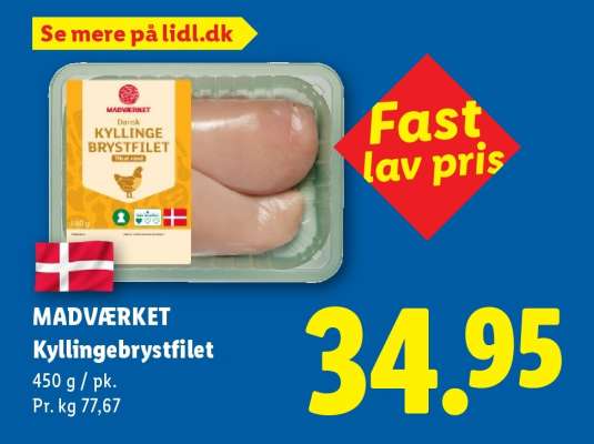 MADVÆRKET Kyllingebrystfilet
