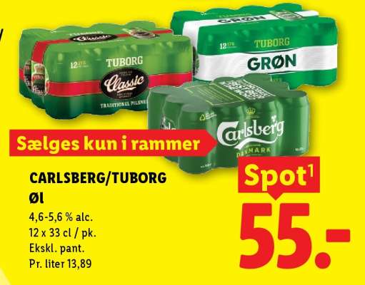 CARLSBERG/TUBORG ØL