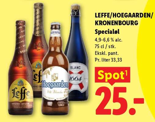 LEFFE/HOEGAARDEN/KRONENBOURG