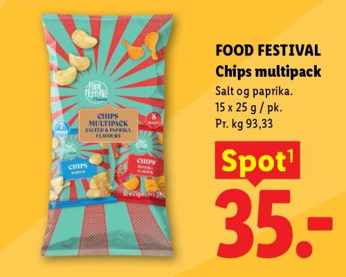 FOOD FESTIVAL Chips multipack