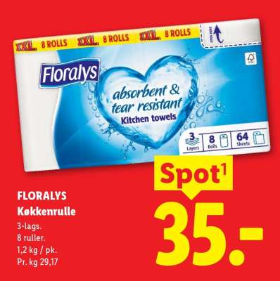 FLORALYS Køkkenrulle