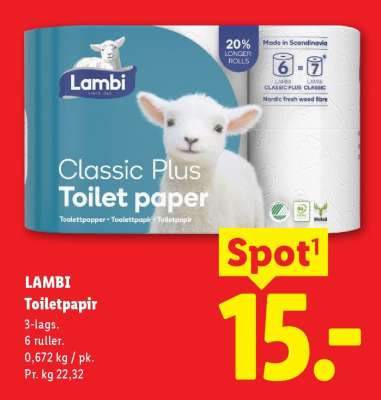 Lambi toiletpapir