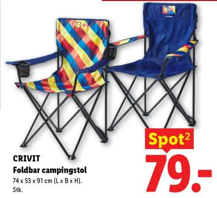 CRIVIT Foldbar campingstol