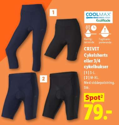 CRIVIT Cykelshorts eller 3/4 cykelbukser