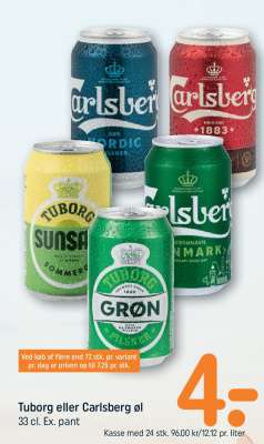 Tuborg eller Carlsberg øl