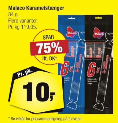 Malaco Karamelstænger