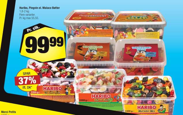 Haribo, Pingvin el. Malaco Bøtter