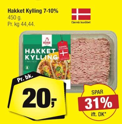 Hakket Kylling 7-10%
